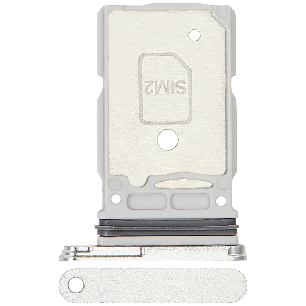 Dual SIM Card Tray for Samsung Galaxy S25 Ultra (Titanium White Silver)