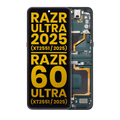 OLED Display with Frame for Motorola Razr Ultra 2025 (XT2551/2025) and Razr 60 Ultra (XT2551/2025) (Refurbished) (Scarab)