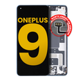 OLED-Display mit Rahmen für OnePlus 9 (North America) (Refurbished) (Arctic Sky)