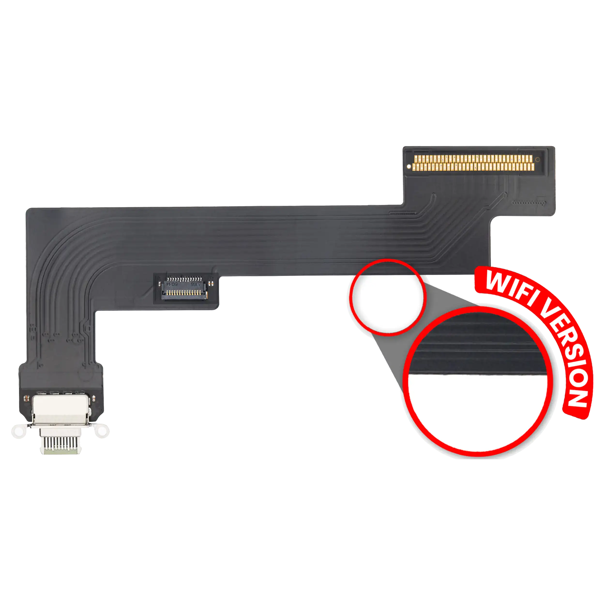 Charging Port Flex Cable for iPad Air 4 (WiFi Only) (Premium) (Green)