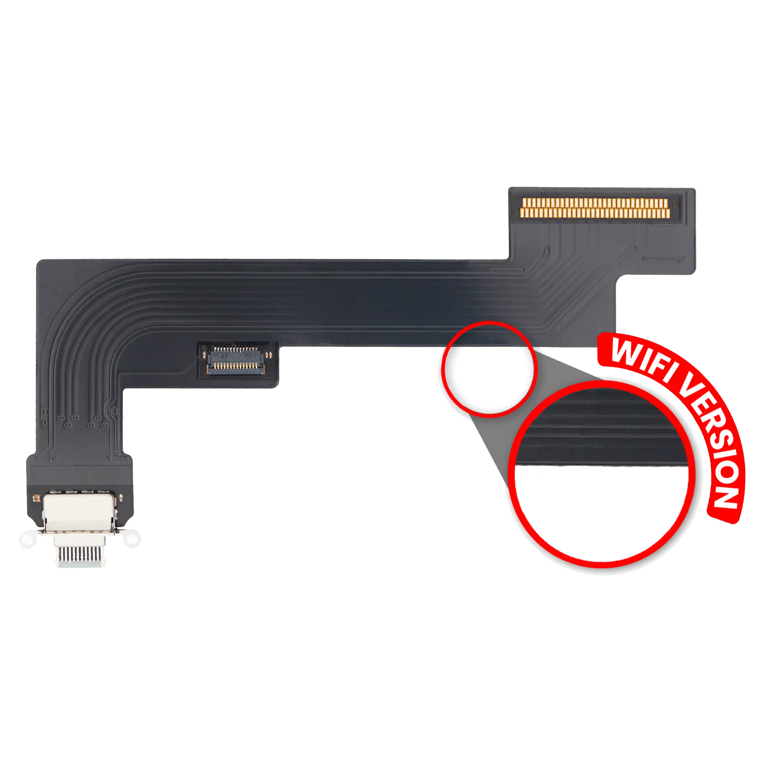 Charging Port Flex Cable for iPad Air 4 (WiFi Only) Premium Sky Blue