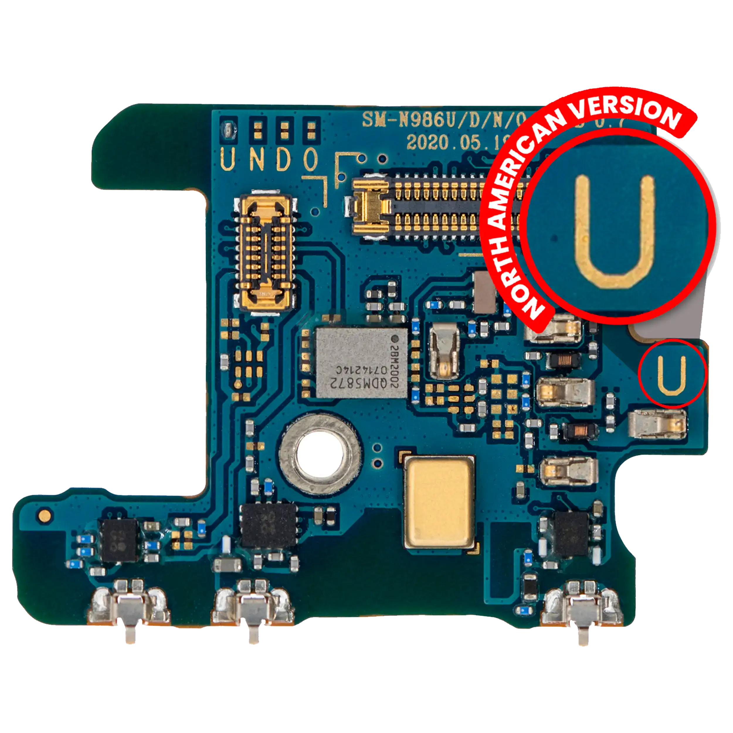 Mikrofon-PCB-Platine für Samsung Galaxy Note 20 Ultra 5G (US-Version)
