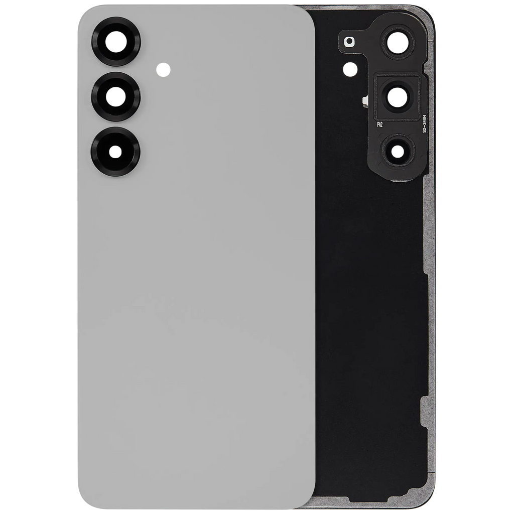 Back cover with camera lens for Samsung Galaxy S25 Plus 5G (No Logo) (Aftermarket Plus) (Silver Shadow)
