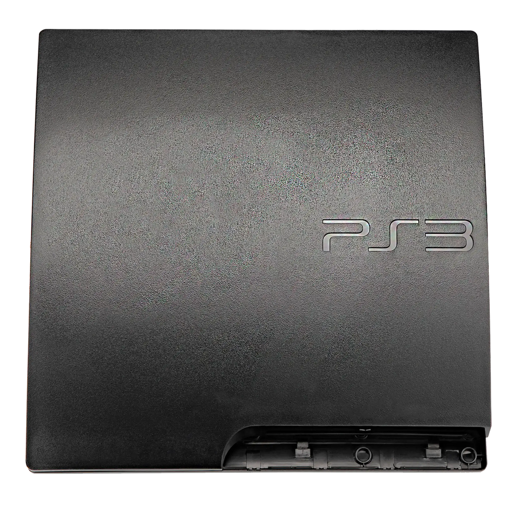 Ober- und Untergehäuse für PlayStation 3 Slim (Schwarz)