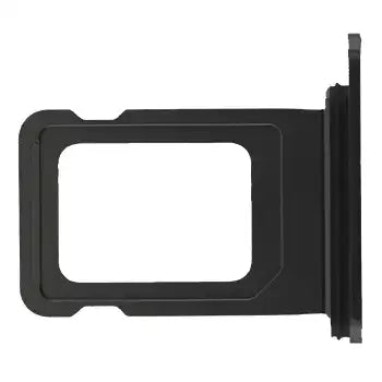 Single SIM Card Tray for iPhone 15 / 15 Plus (OEM) (Black)