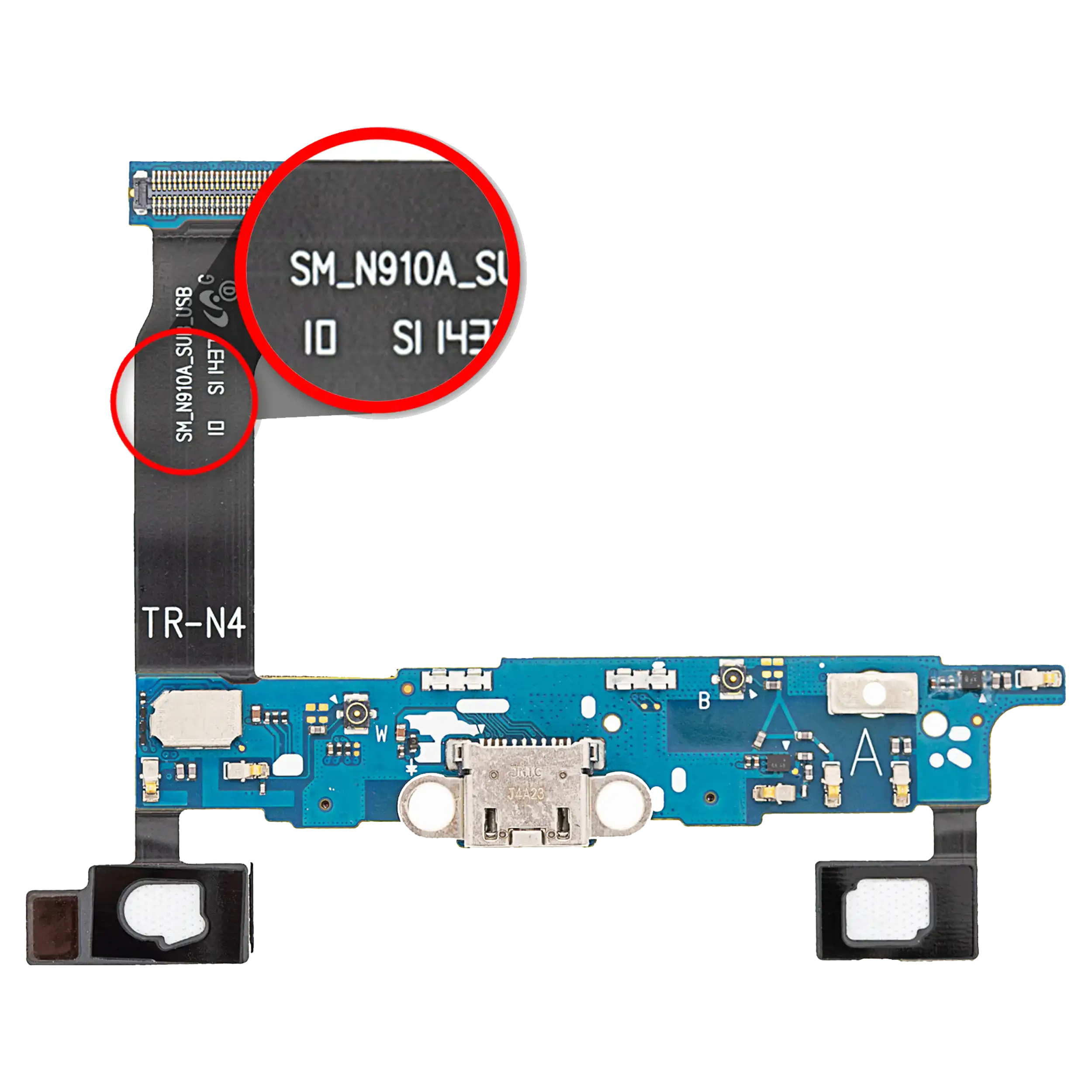 Ladebuchse-Flexkabel für Samsung Galaxy Note 4 (N910A) (AT&T)