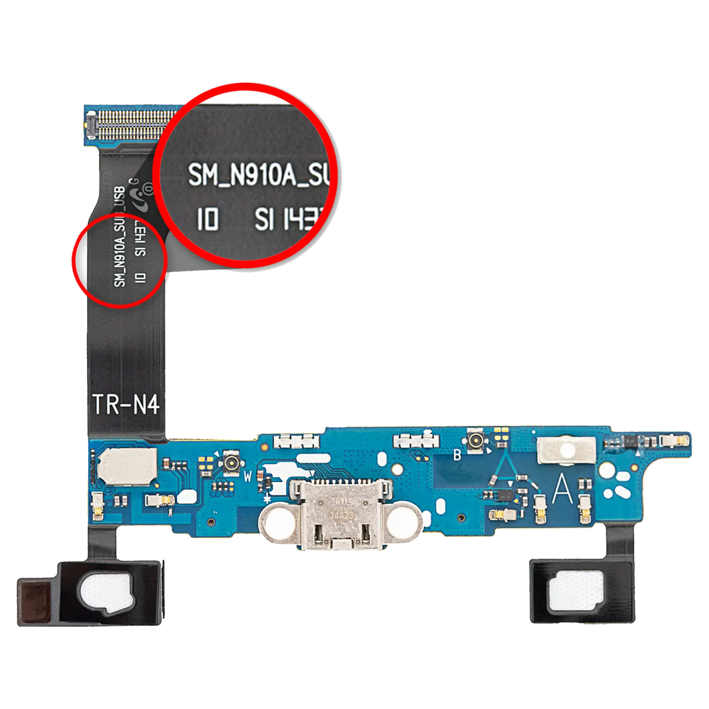 Ladebuchse-Flexkabel für Samsung Galaxy Note 4 (N910A) (AT&T)