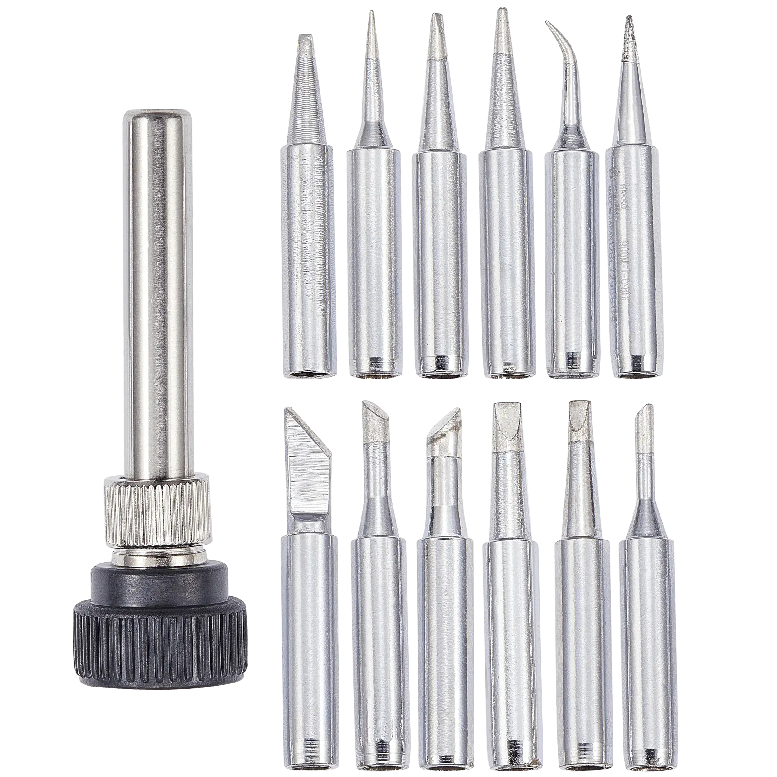900M Ersatzlötspitzen für Hakko, Yihua, Atten, Quick, Ryobi u.a. (12er Set)