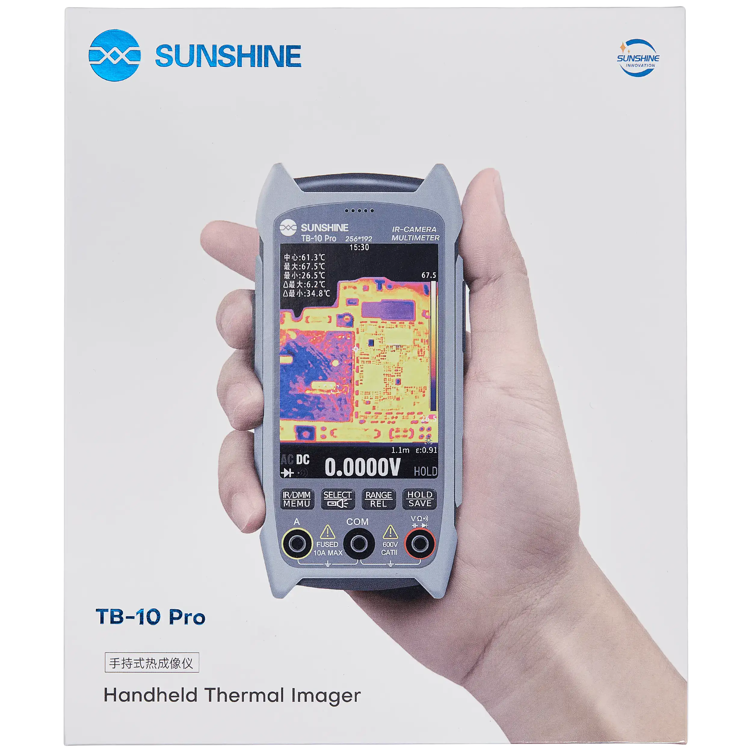 Sunshine TB-10 Pro Tragbares Wärmebild-Multimeter