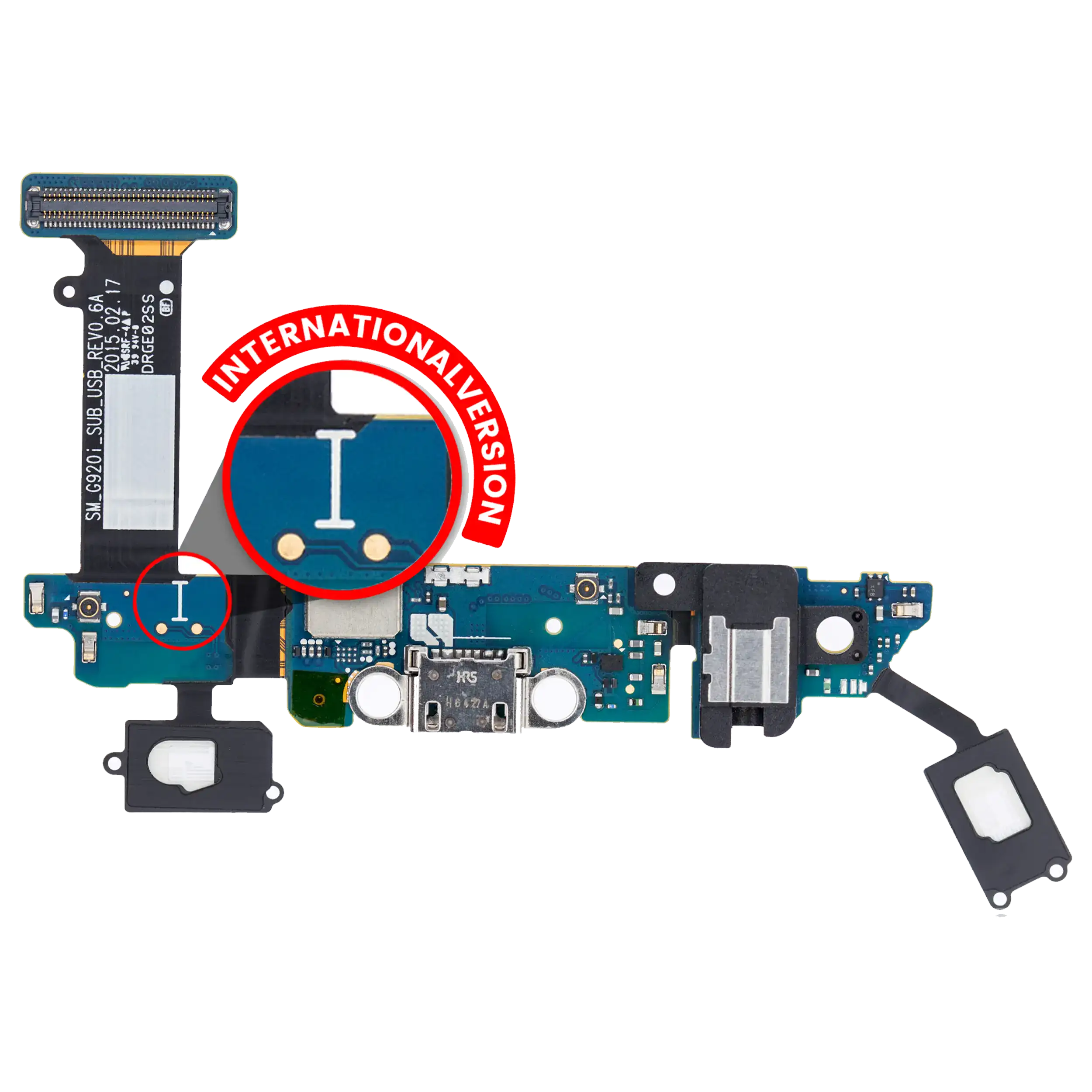Charging Port Flex Cable for Samsung Galaxy S6 (G920I) (International Version)