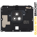 Kameralinse hinten mit Halter für Motorola Moto G Play (XT2093 / 2021) (Grau)