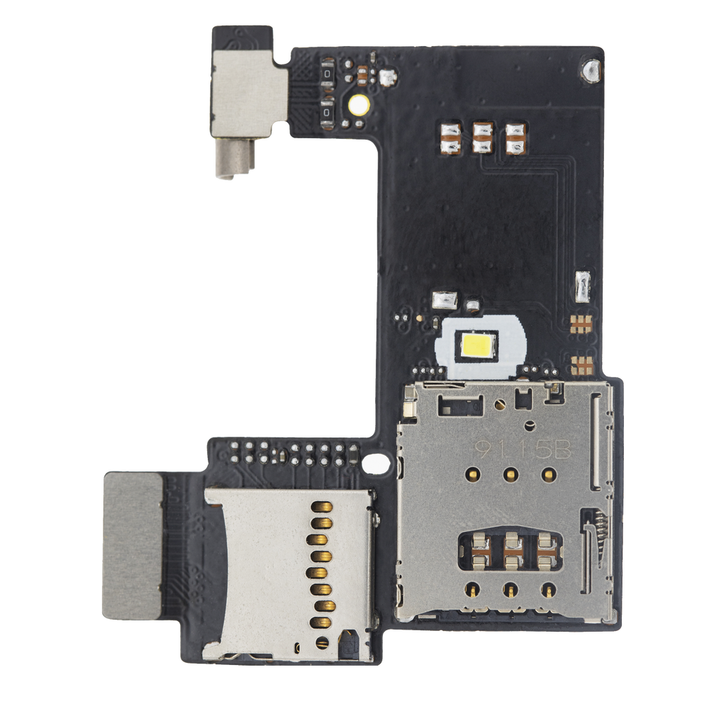 SIM-Kartenleser Flex mit Platine für Motorola Moto G2 Single Sim
