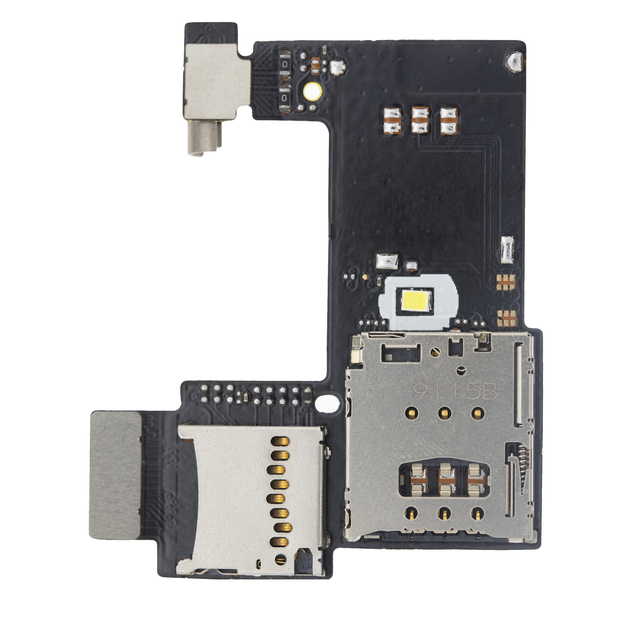 SIM-Kartenleser Flex mit Platine für Motorola Moto G2 Single Sim
