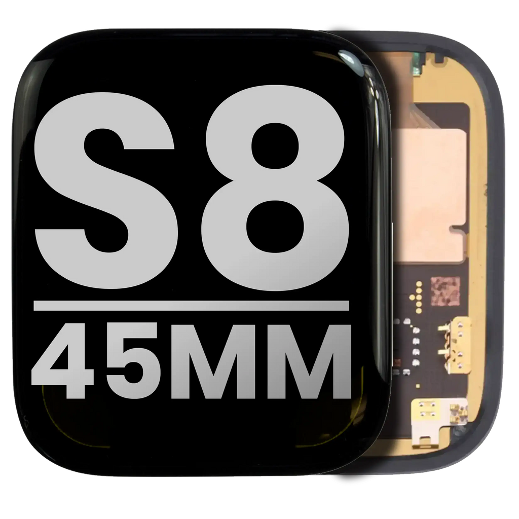 OLED-Display mit Halterung für Apple Watch Series 8 (45mm) (Qualität B/C)