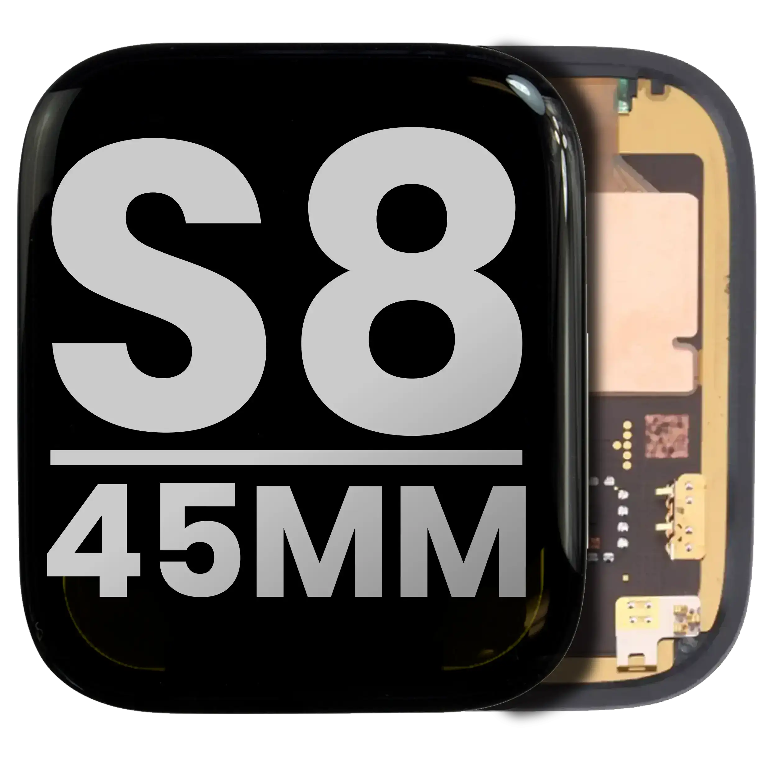 OLED-Display mit Halterung für Apple Watch Series 8 (45mm) (Qualität B/C)