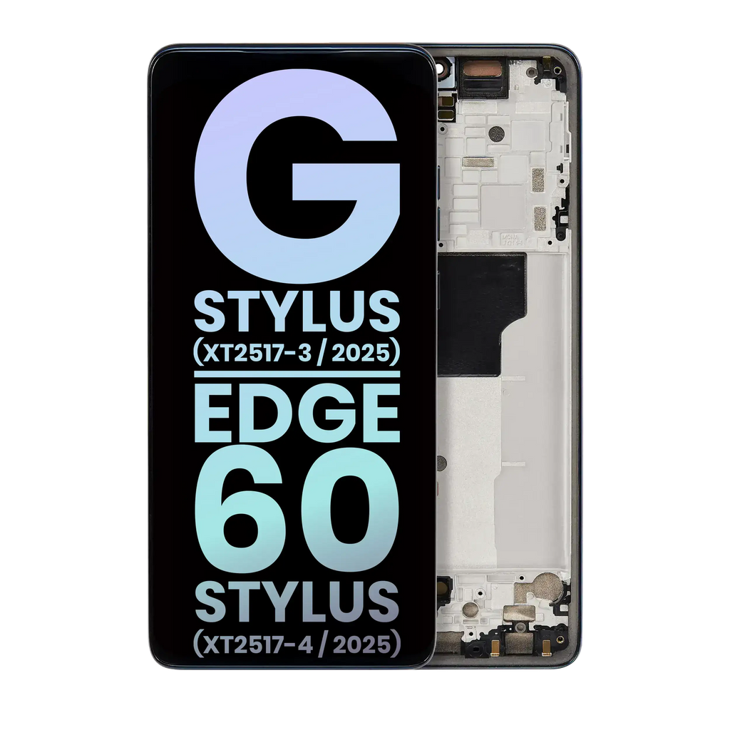 OLED-Display mit Rahmen für Moto G Stylus 5G 2025 Original OEM Gibraltar Sea