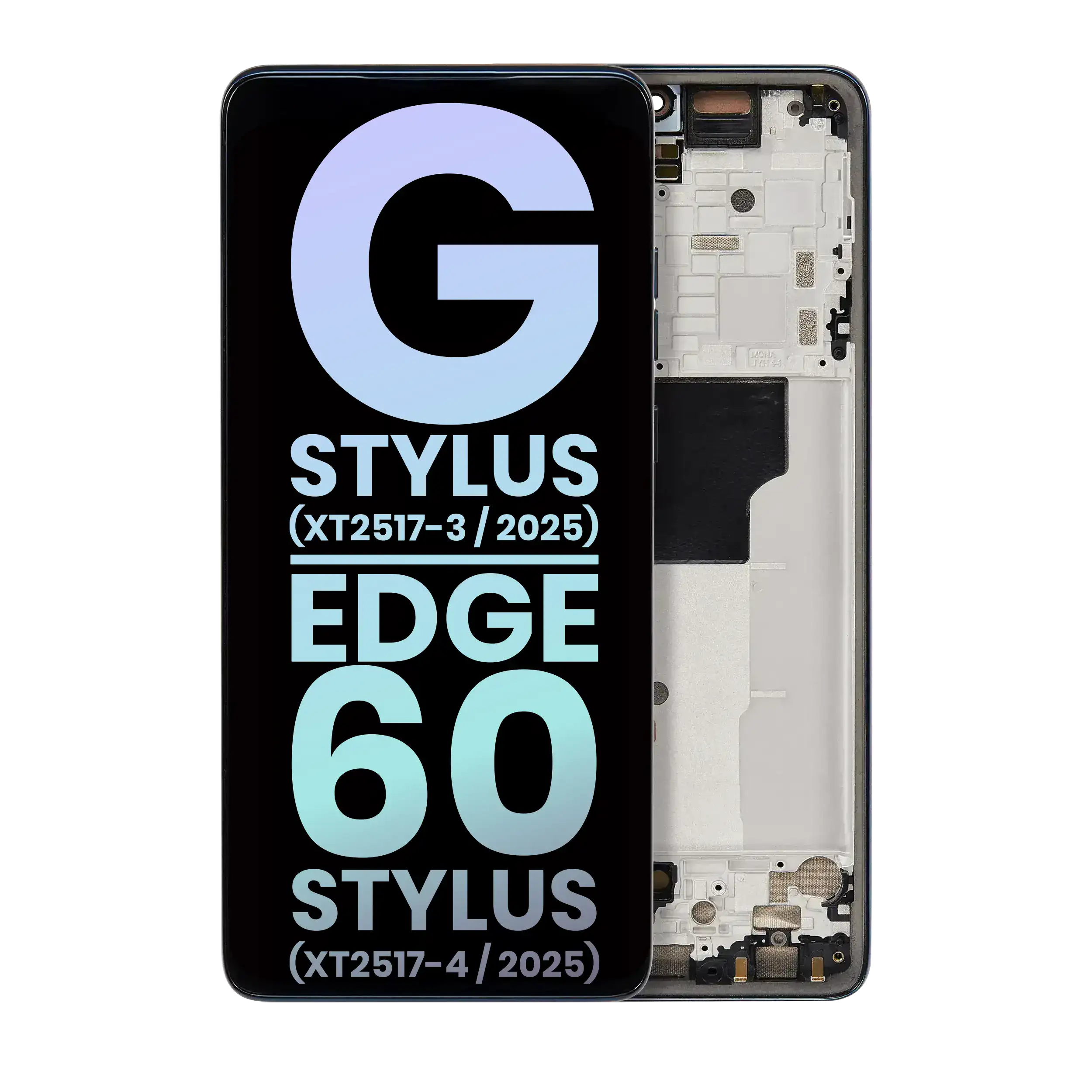 OLED-Display mit Rahmen für Moto G Stylus 5G 2025 Original OEM Gibraltar Sea