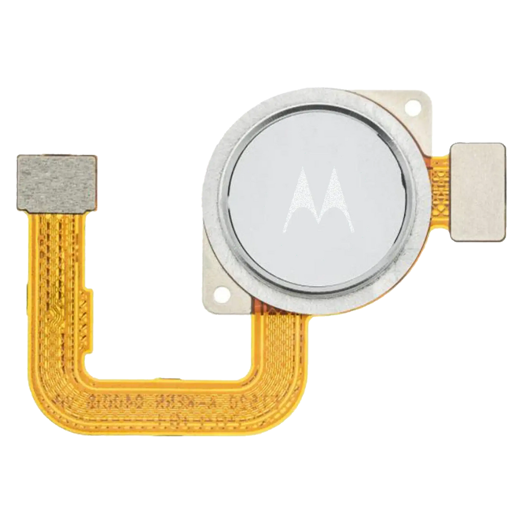 Fingerprint sensor with flex cable for Motorola Moto G Fast (XT2045 / 2020) (Original) (Pearl White)