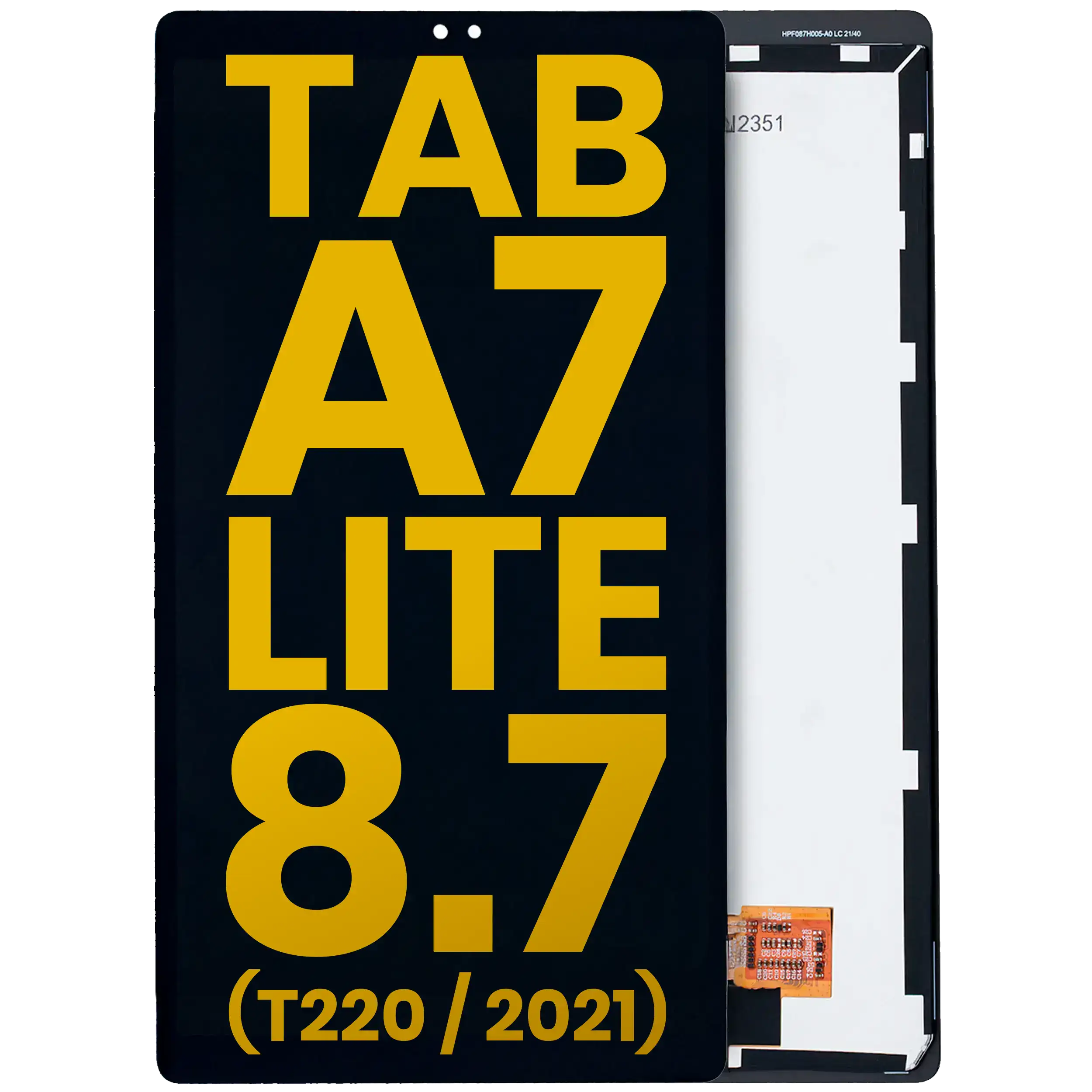 LCD Display without Frame for Samsung Galaxy Tab A7 Lite 8.7" (2021) (T220) (WiFi Version) (Refurbished) (Black)