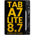 LCD Display with Frame for Samsung Galaxy Tab A7 Lite 8.7" (2021) (T225/T227) (Cellular Version) (Refurbished) (Black)