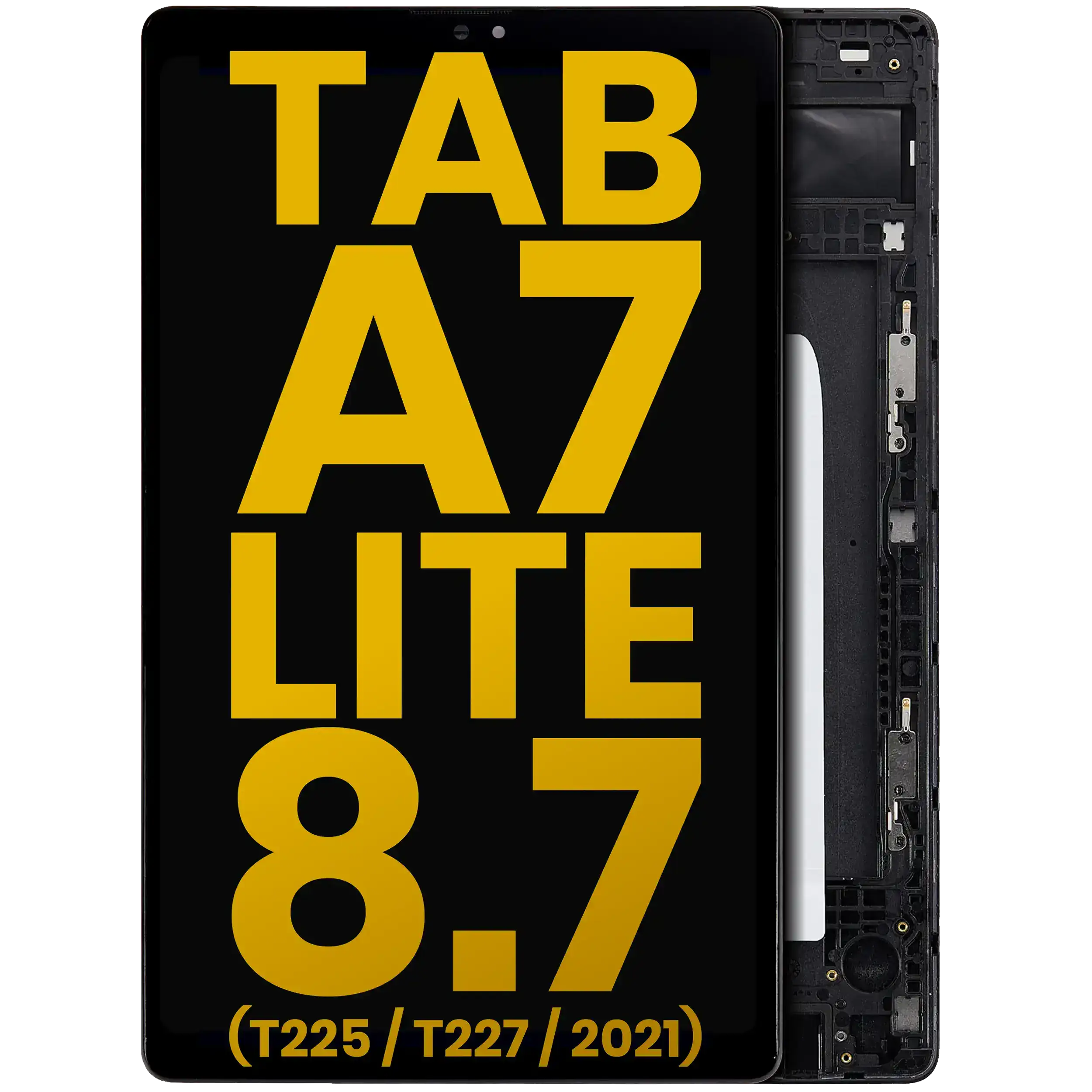 LCD Display with Frame for Samsung Galaxy Tab A7 Lite 8.7" (2021) (T225/T227) (Cellular Version) (Refurbished) (Black)