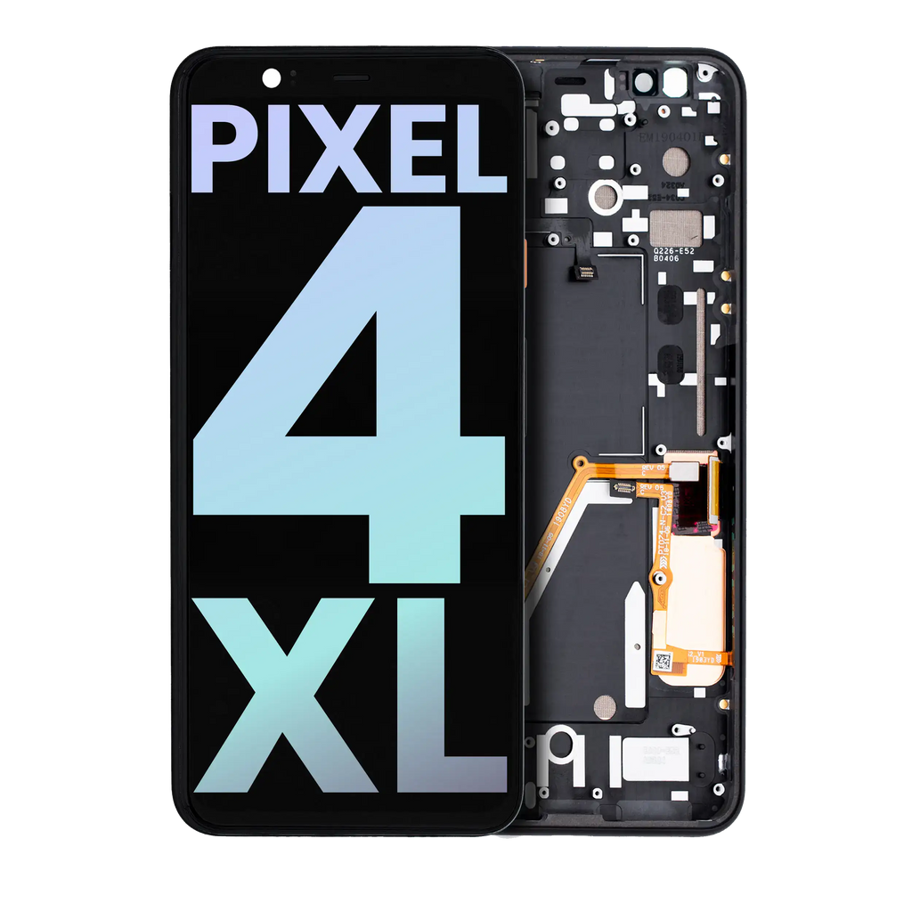 OLED Display with Frame for Google Pixel 4 XL (Original OEM) (Oh So Orange Power Button)