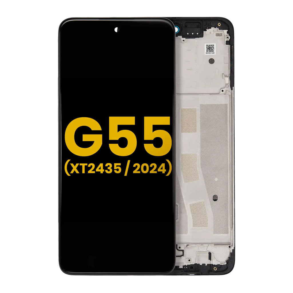 LCD Display with Frame for Motorola Moto G55 5G (XT2435 / 2024) (Refurbished) (All Colors)