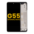 LCD-Display mit Rahmen für Motorola Moto G55 5G (Refurbished)