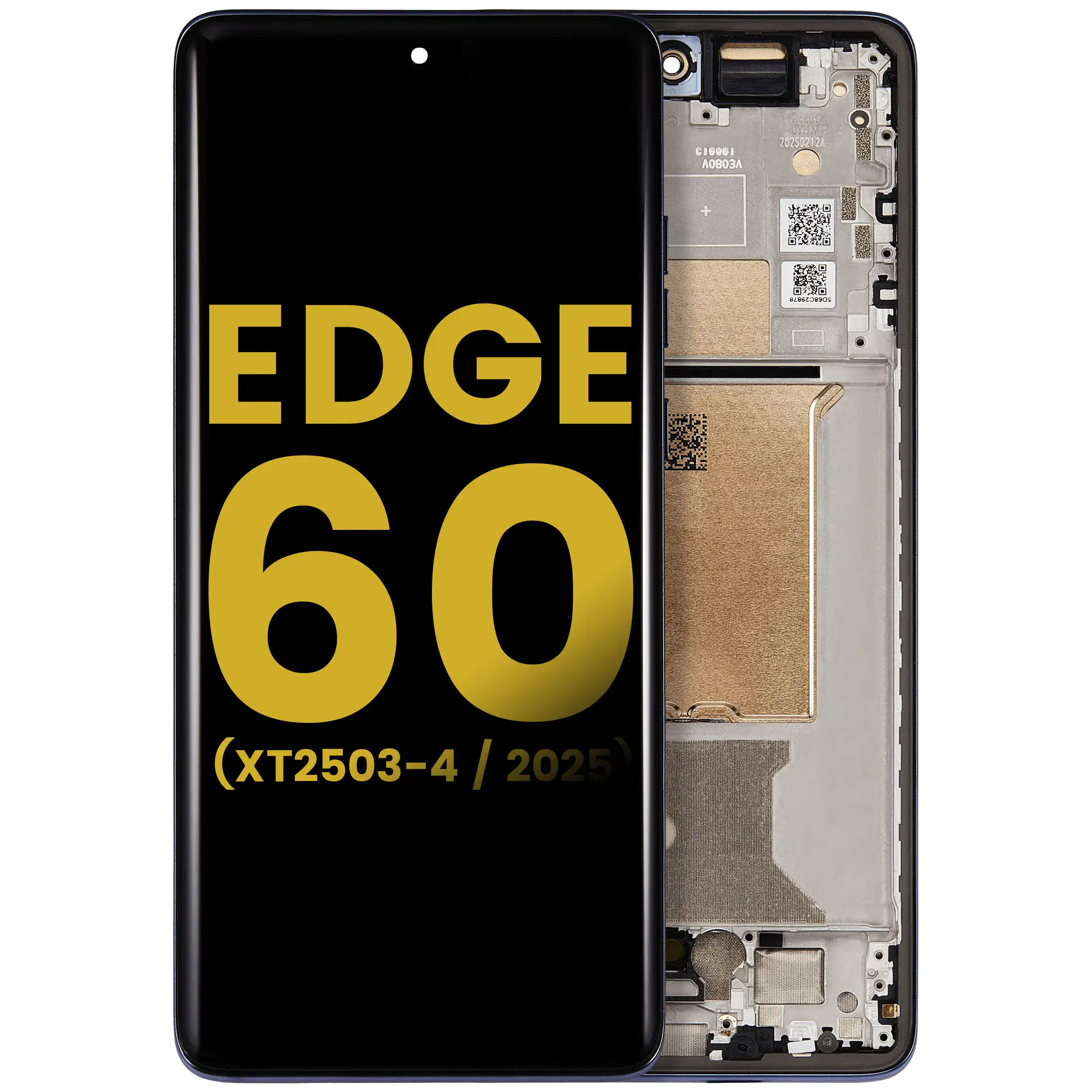Motorola Edge 60 Fusion OLED-Display mit Rahmen Slate Gray Refurbished