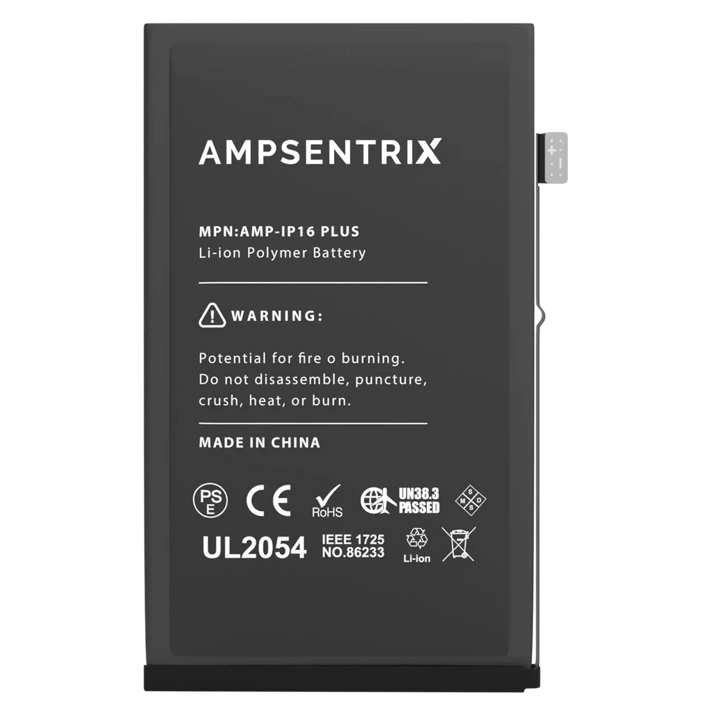Replacement Battery for iPhone 16 Plus (AmpSentrix Basic)