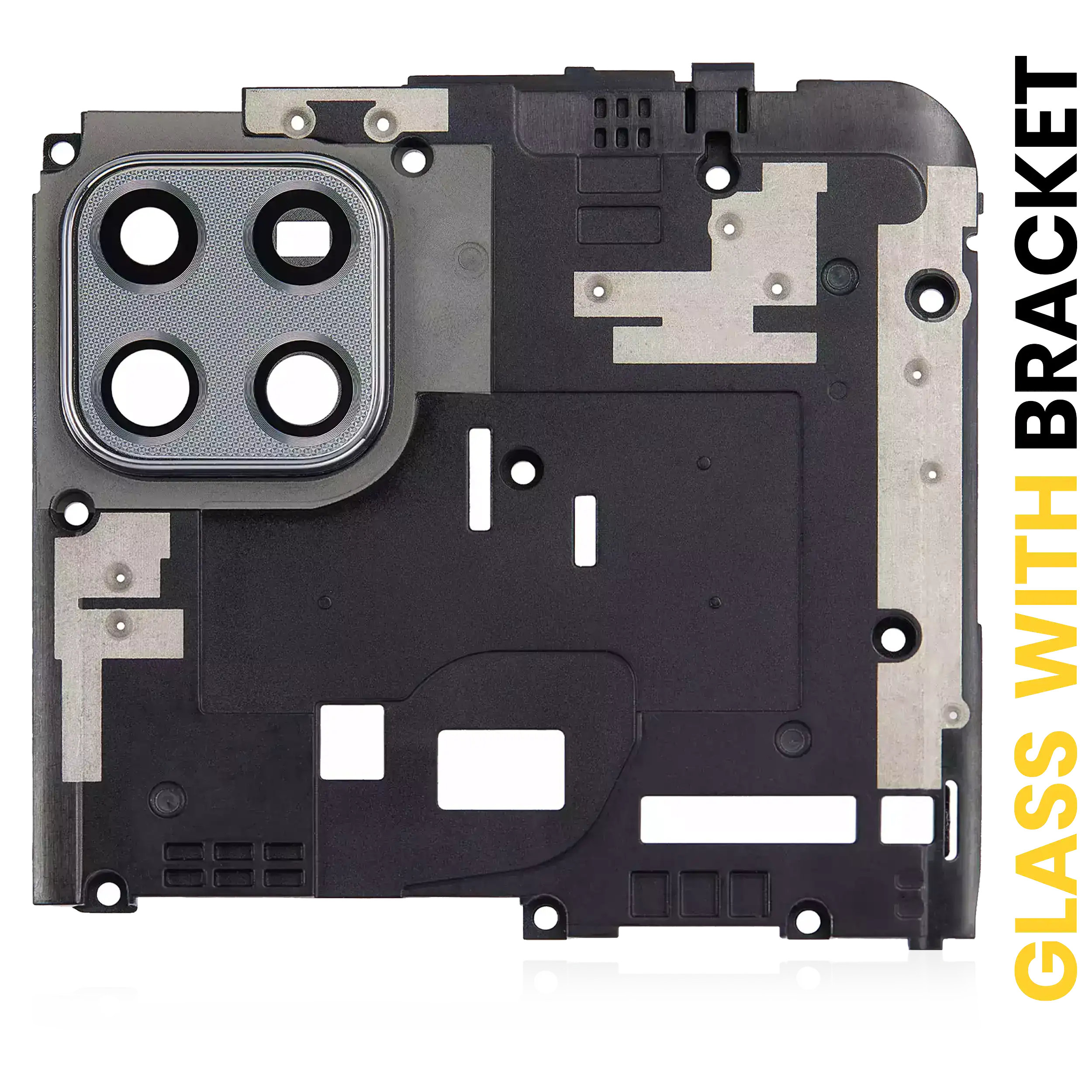 Rear camera lens with bracket for Motorola Moto G 5G (XT2113-3 / 2020) / One 5G Ace (XT2113-1/2 / 2021) (Frosted Silver)