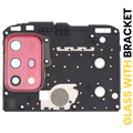 Kameralinse hinten + Halterung für Motorola Moto G20 Flamingo Pink