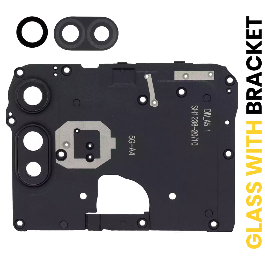 Kameralinse hinten mit Halterung für Motorola Moto E (XT2052 / 2020) (Schwarz)