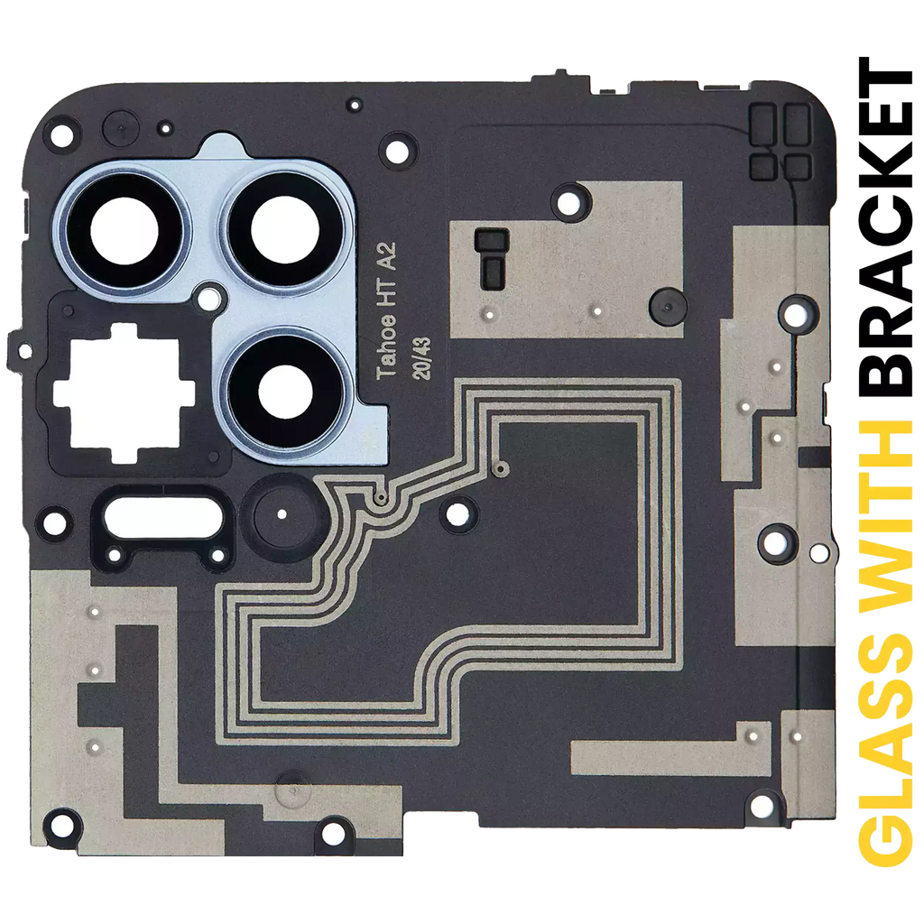 Kameralinse hinten mit Halterung für Motorola Moto G100 (XT2125-4 / 2021) (Slate Gray)
