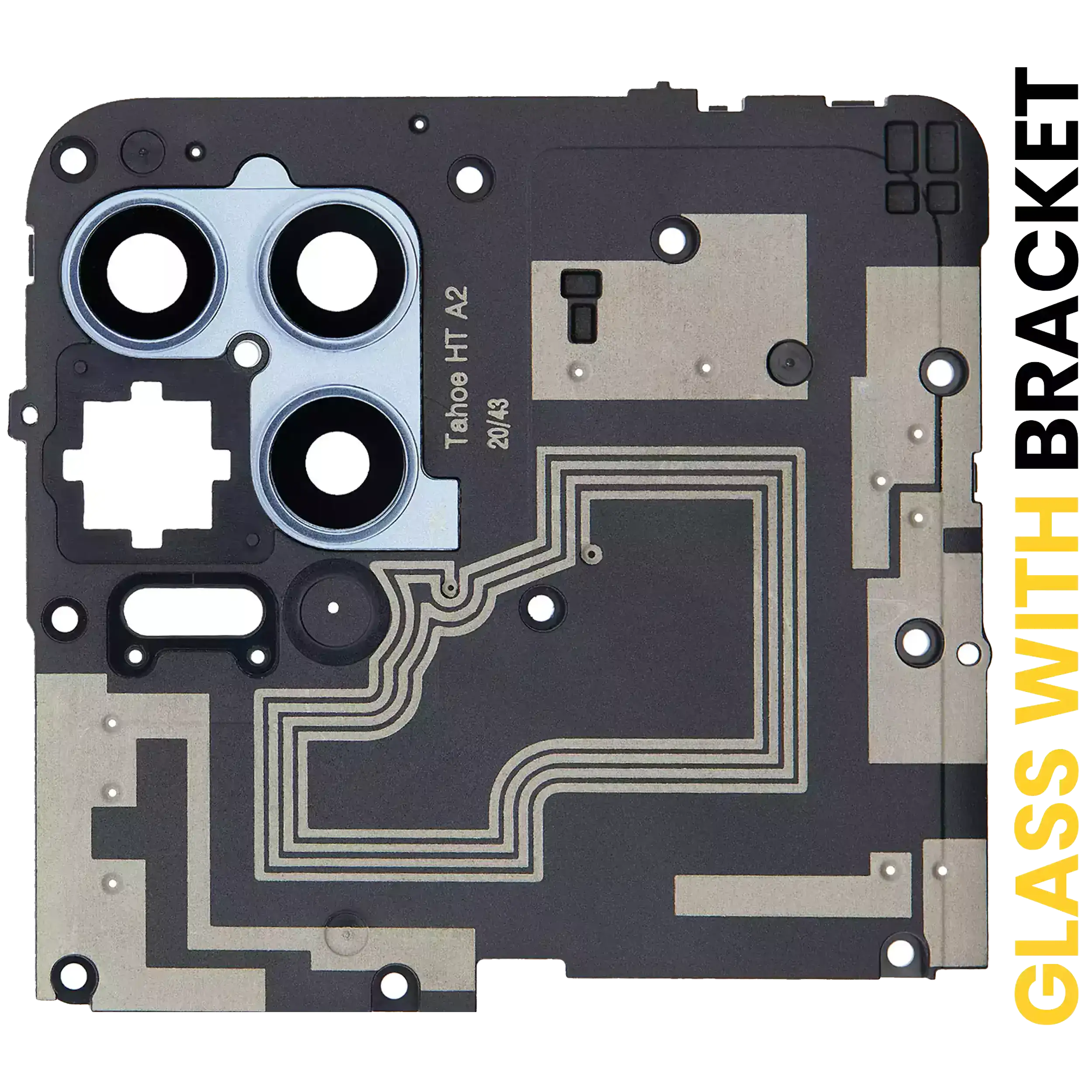 Kameralinse hinten mit Halterung für Motorola Moto G100 (XT2125-4 / 2021) (Slate Gray)