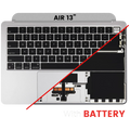Top Case Assembly with Battery and Keyboard for MacBook Air 13" (A3113 / Mid 2024) (Silver) (US Keyboard)