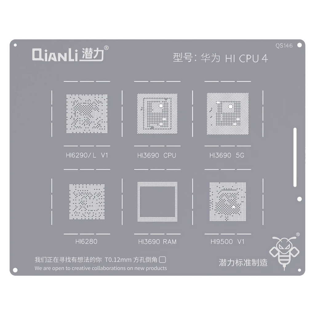 Bumblebee Stencil (QS146) für Huawei HI CPU 4 (Qianli)