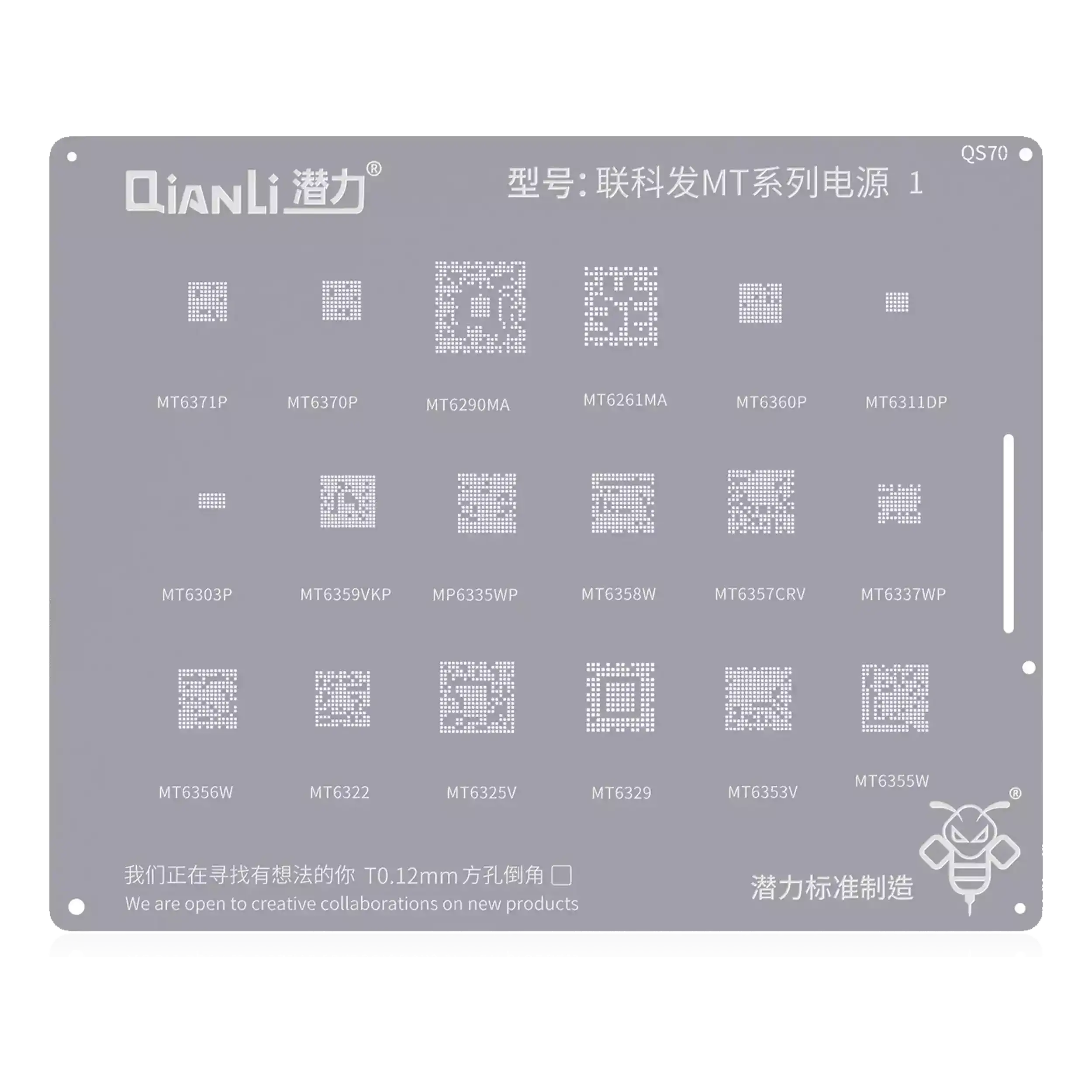 Bumblebee Schablone (QS70) MTK MT Series 1 (Qianli)