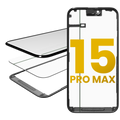 3-in-1 Glass with Pre-installed OCA + Frame for iPhone 15 Pro Max (OCA Master)