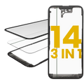 3-in-1 Glas mit vorinstalliertem OCA + Rahmen für iPhone 14 (OCA Master)