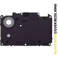 Kameralinse hinten mit Abdeckung und Rahmenring für Samsung Galaxy A03 Core
