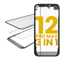 3-in-1 Glas mit vorinstalliertem OCA + Rahmen für iPhone 12 Pro Max (OCA Master)