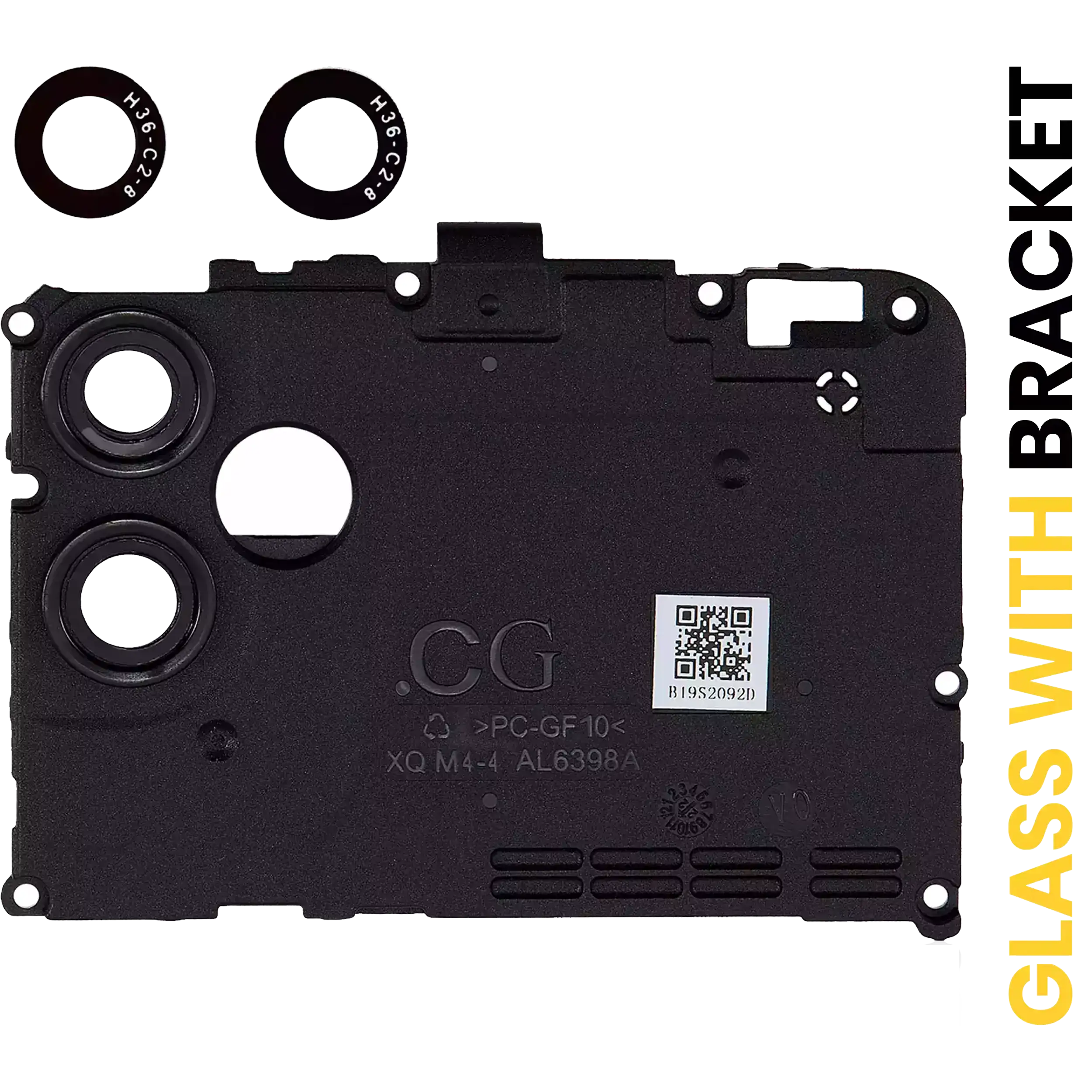 Rear Camera Glass with Holder for Samsung Galaxy A04E (A042 / 2022) (Black)