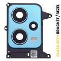 Kameralinse hinten mit Halterung für Xiaomi Redmi Note 12 5G (Mystique Blue)