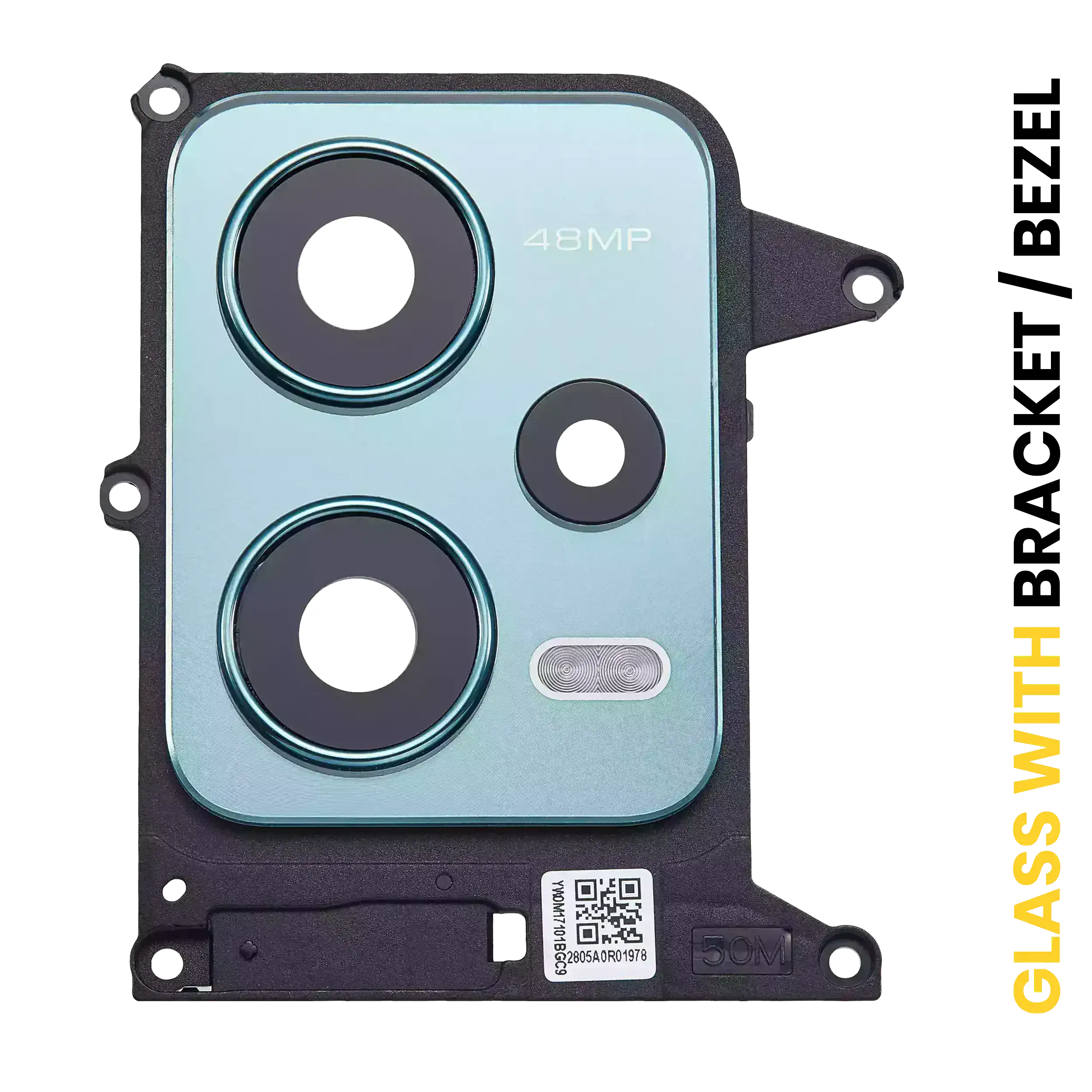 Kameralinse hinten m. Halterung/Blende für Xiaomi Redmi Note 12 5G (Frosted Gree