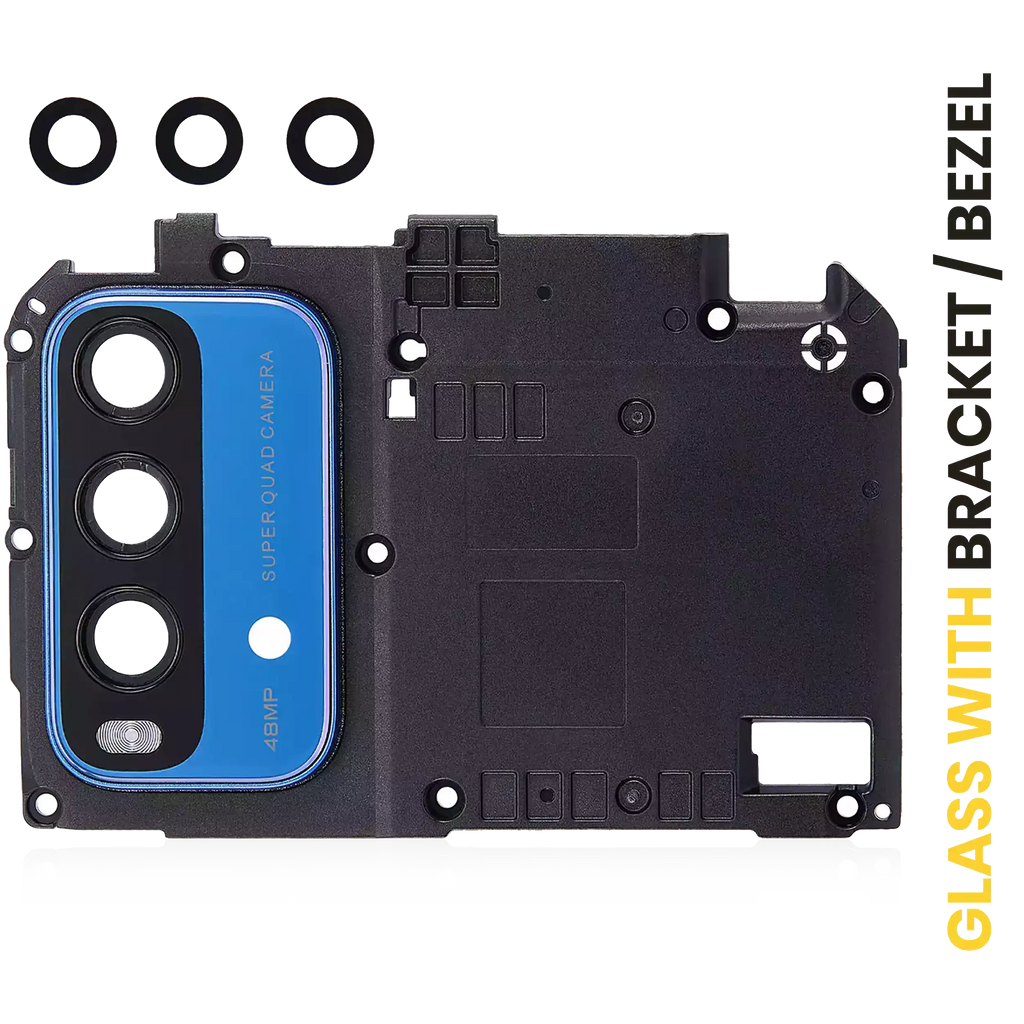 Rear Camera Lens with Holder for Xiaomi Redmi Note 9 4G (Blue)