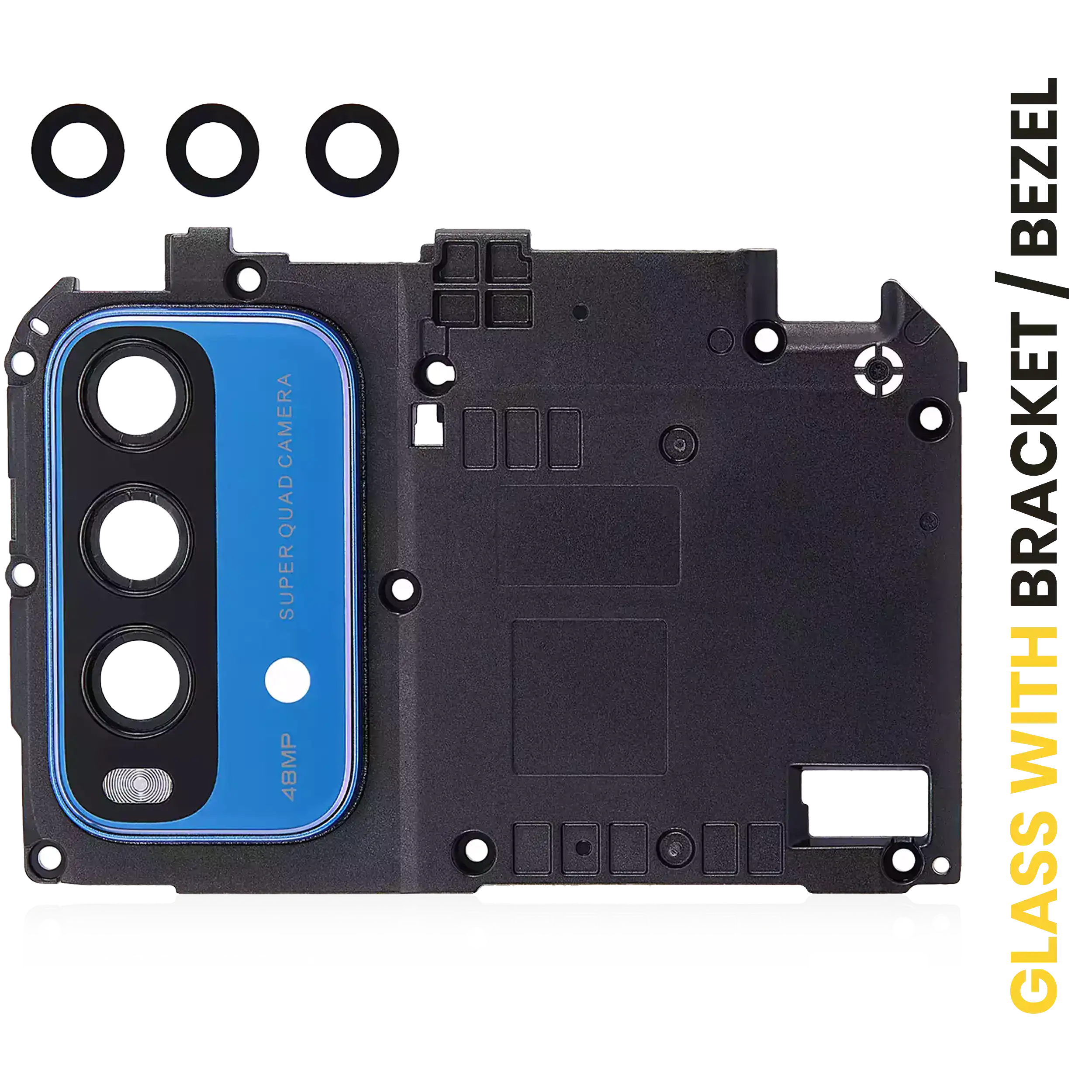 Rear Camera Lens with Holder for Xiaomi Redmi Note 9 4G (Blue)