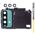 Kameralinse hinten mit Halterung/Rahmen für Xiaomi Redmi Note 9 4G (Grün)