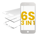 Frontglas mit Rahmen & OCA für iPhone 6S (2er-Pack, Weiß)