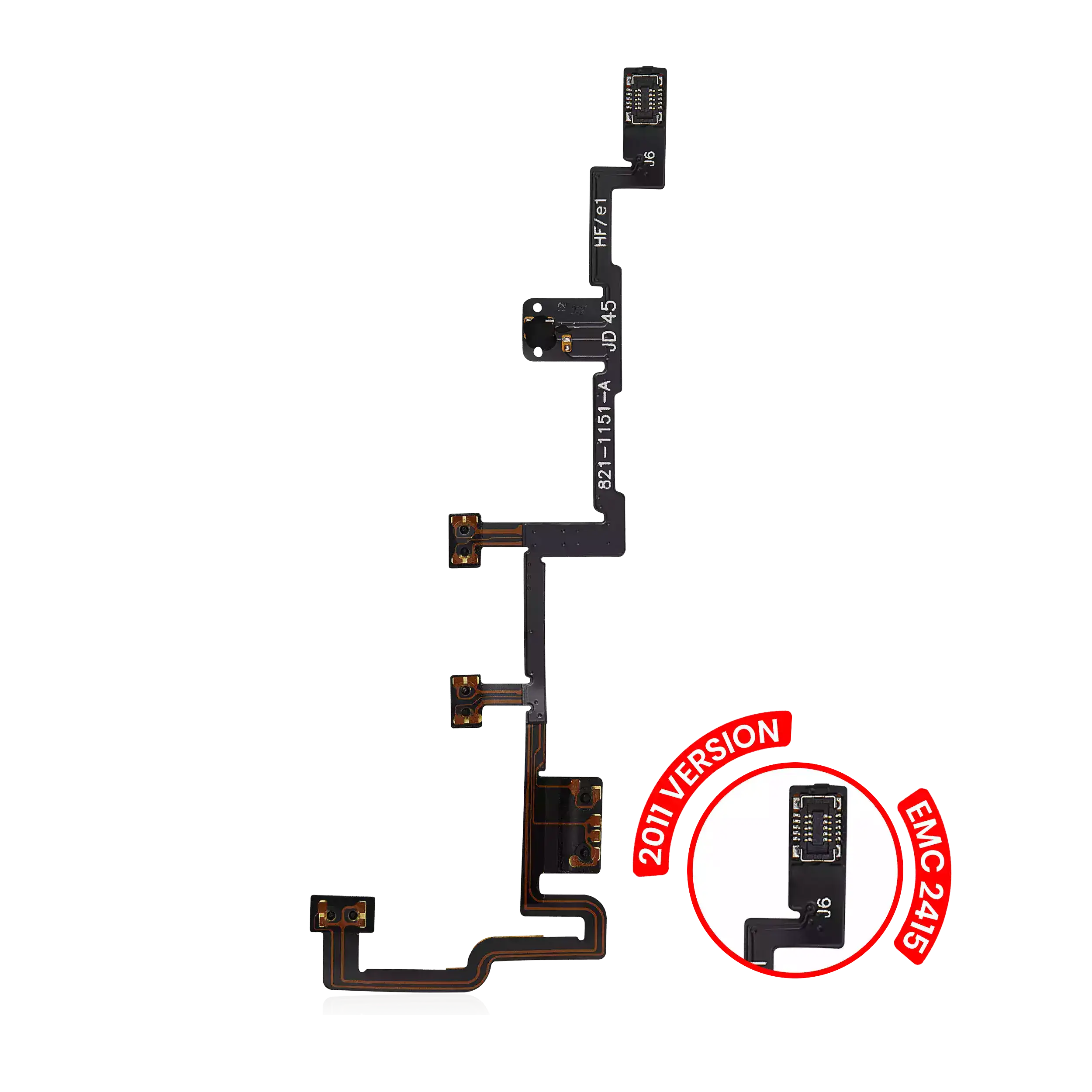 Power Button Flex Cable for iPad 2 (2011 Version: EMC 2415)